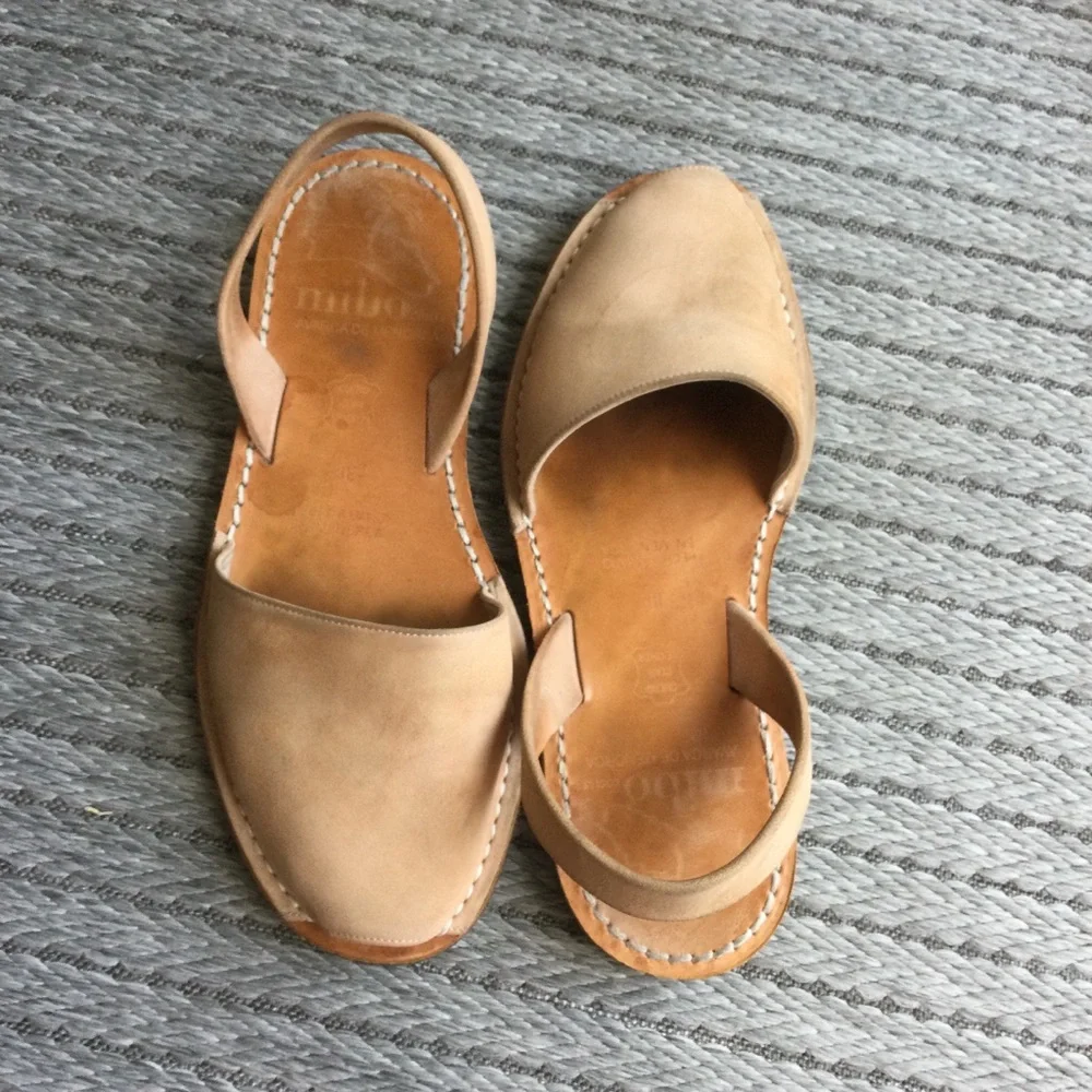 Mibo Avarca Blush Suede Sandals